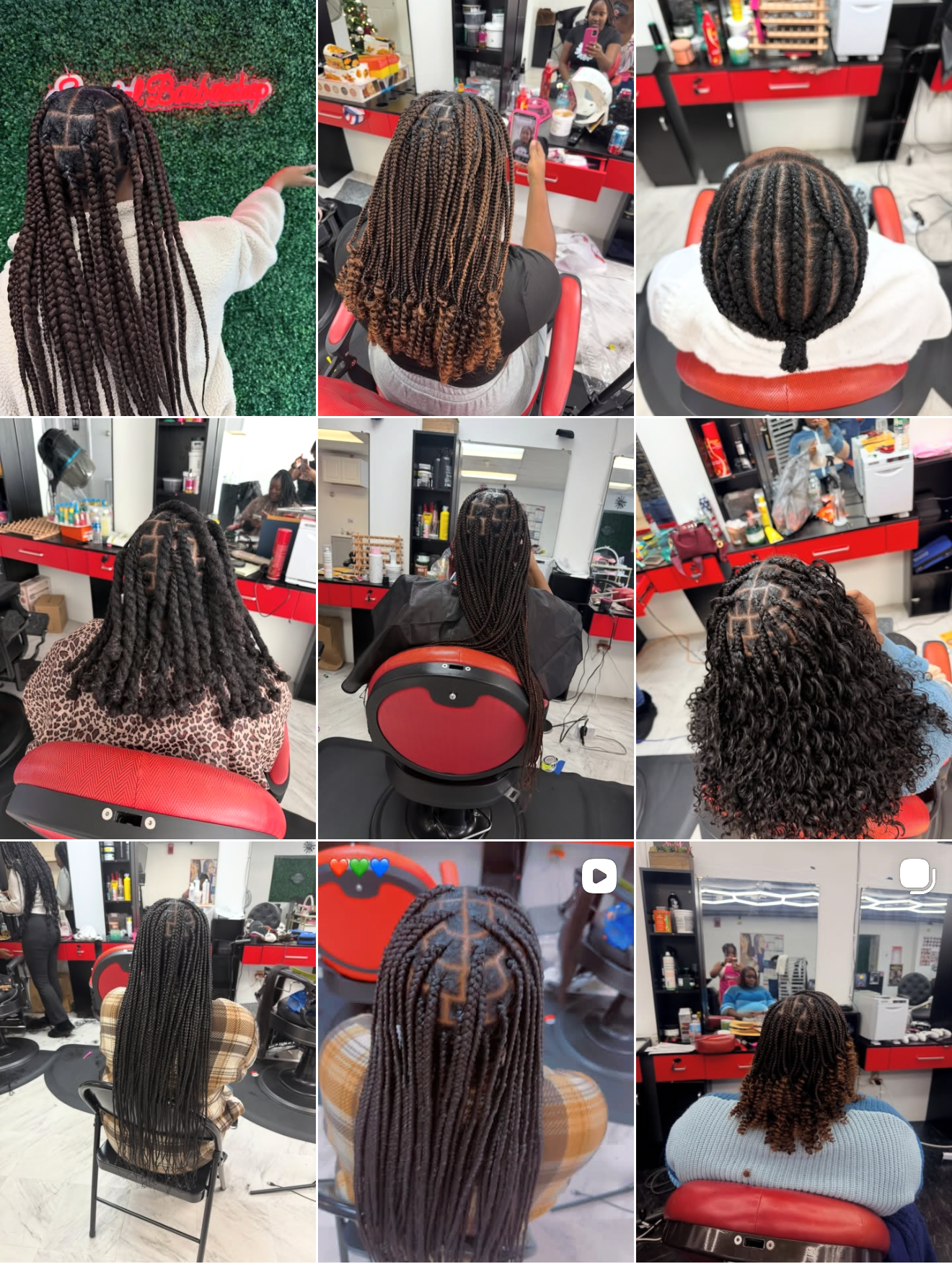 Miker Hair Beauty Salon portfolio grid